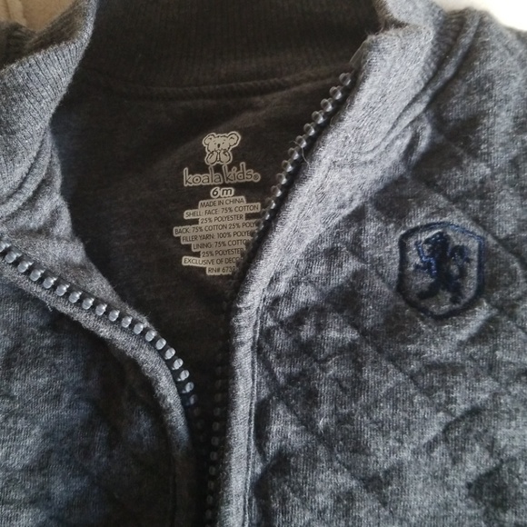 Koala Kids Gray Sleeveless Jacket/Vest - Picture 2 of 5